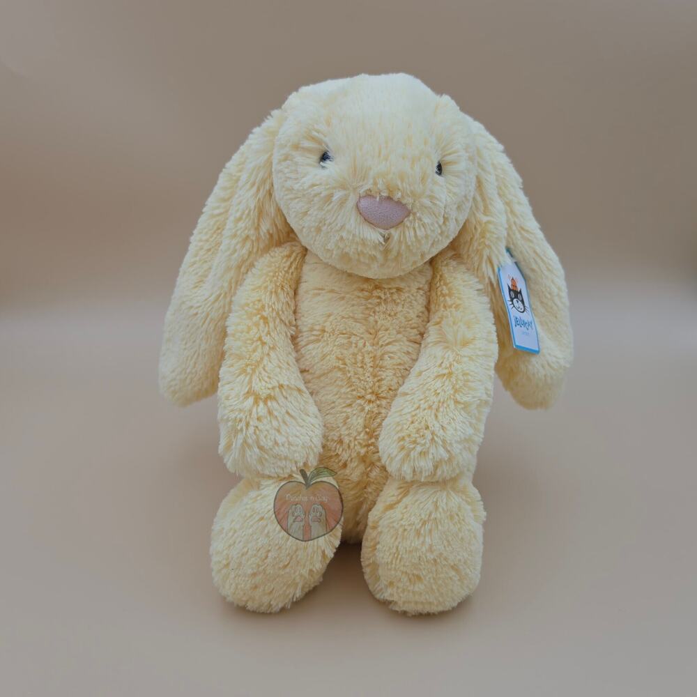 Jellycat Bashful Lemon Bunny Medium - AUTHENTIC - NEW WITH TAGS